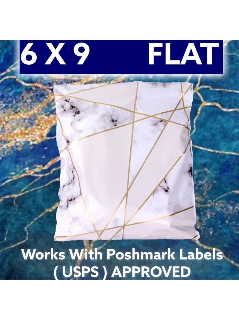25 6X9 Poly Mailers Marble Shipping Envelopes PRICE IS FIRM - Picture 5 of 8